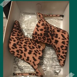 Leopard print Mules